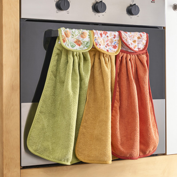 Lot de 3 torchons accroche four