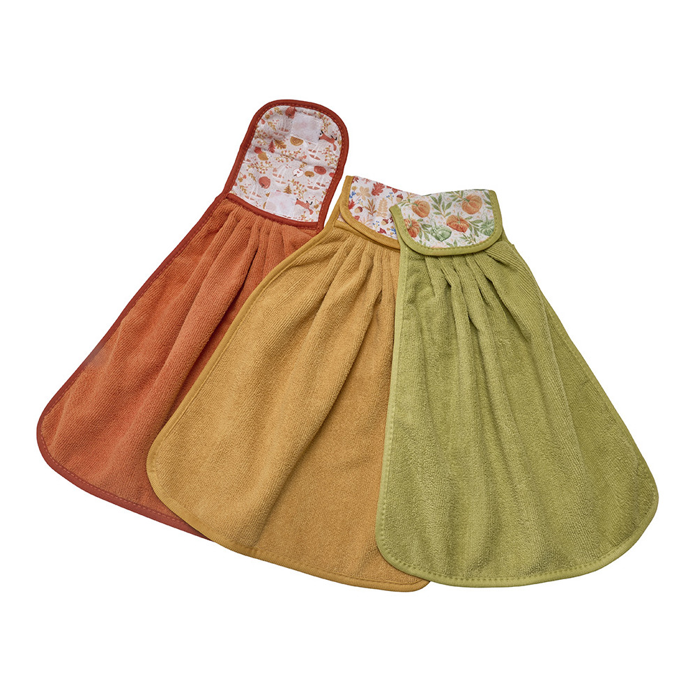 Lot de 3 torchons accroche four