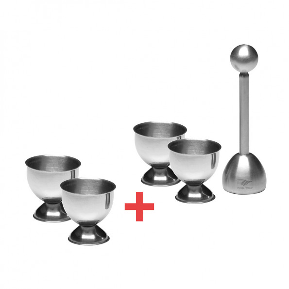 Lot de 2 coquetiers et 1 toqueur  + 2 coquetiers offerts