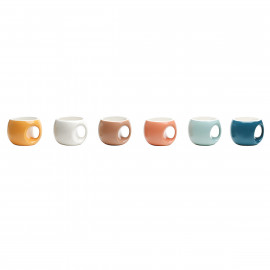 Lot de 6 tasses à café rétro