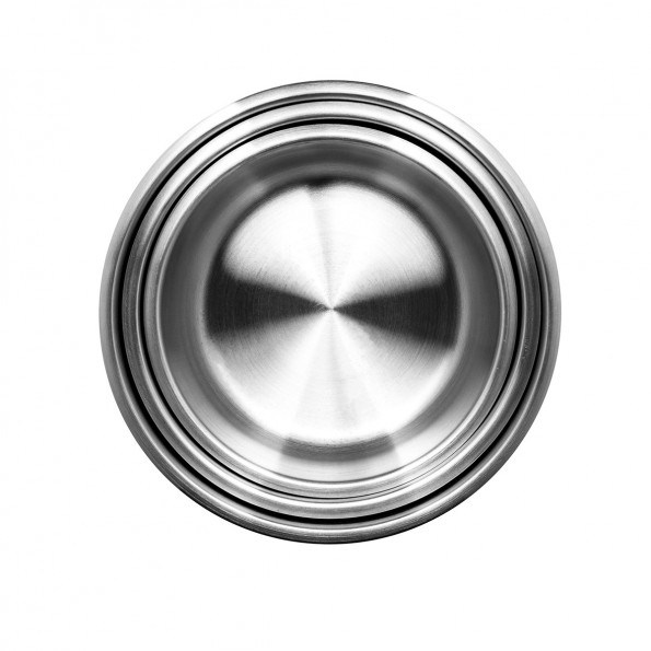 Lot de 3 casseroles inox + 1 manche amovible