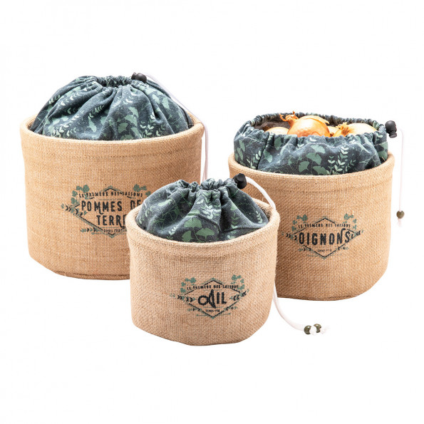 Lot de 3 paniers aromates