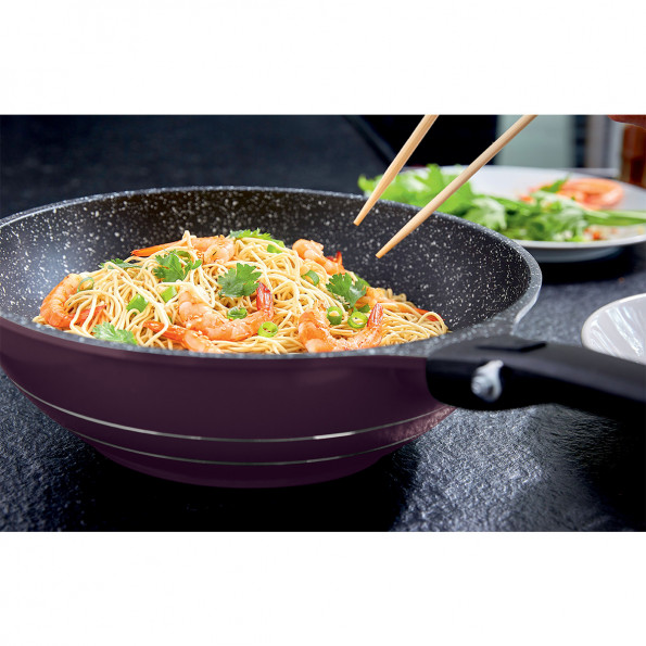 Wok fonte d'aluminium