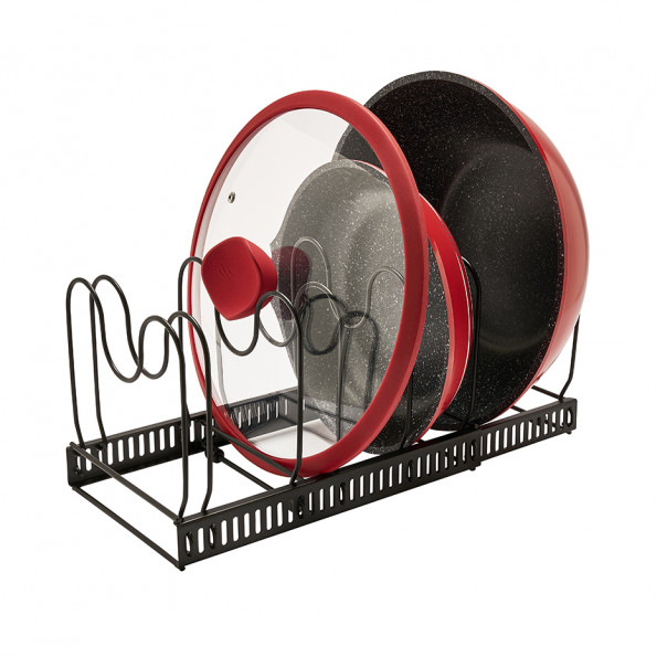 Range-poêles et couvercles ajustable