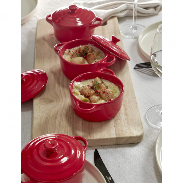 Lot de 4 mini-cocottes