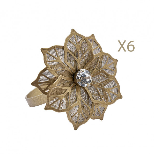 Lot de 6 ronds de serviette