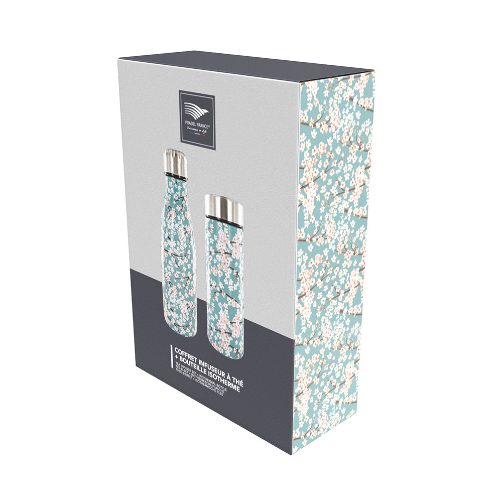 Coffret bouteille et infuseur isothermes