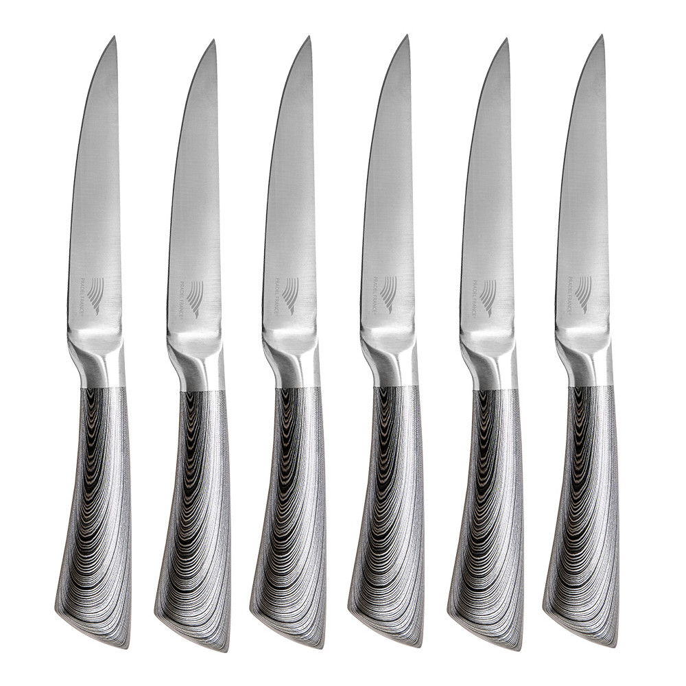 Lot de 6 couteaux à steak design
