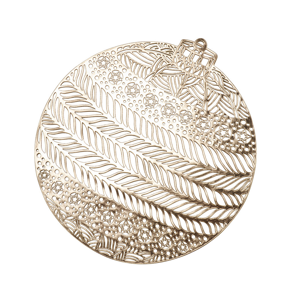 Lot de 4 sets de table forme boule de Noël