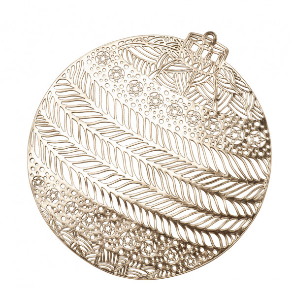 Lot de 4 sets de table forme boule de Noël