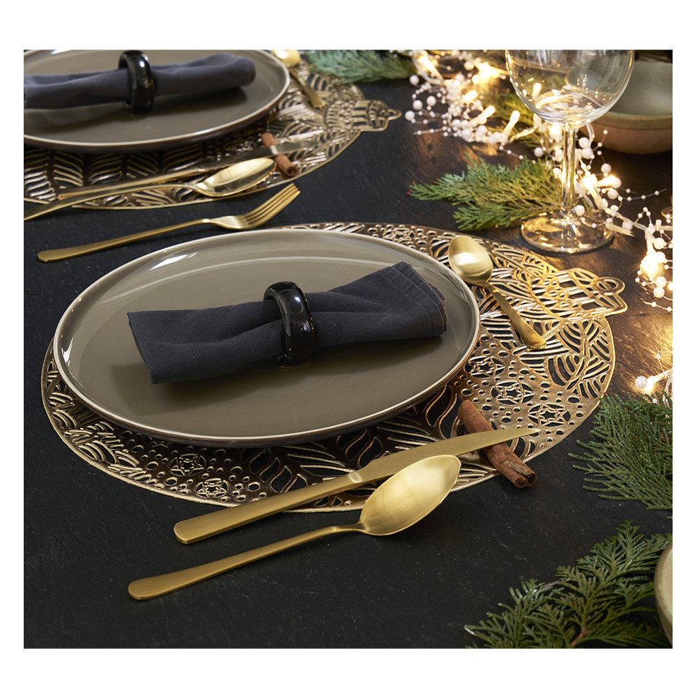 Lot de 4 sets de table forme boule de Noël