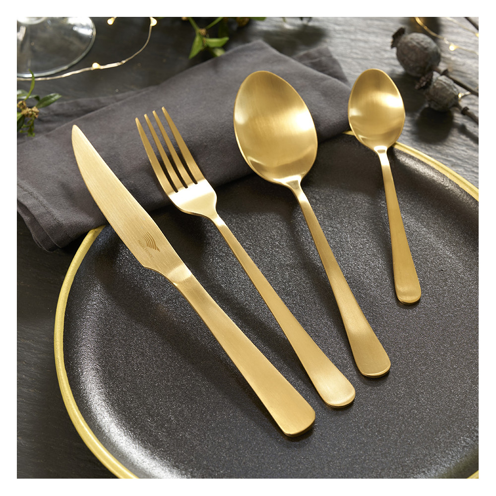 Ménagère "ALBI" 24 pièces - Dorée