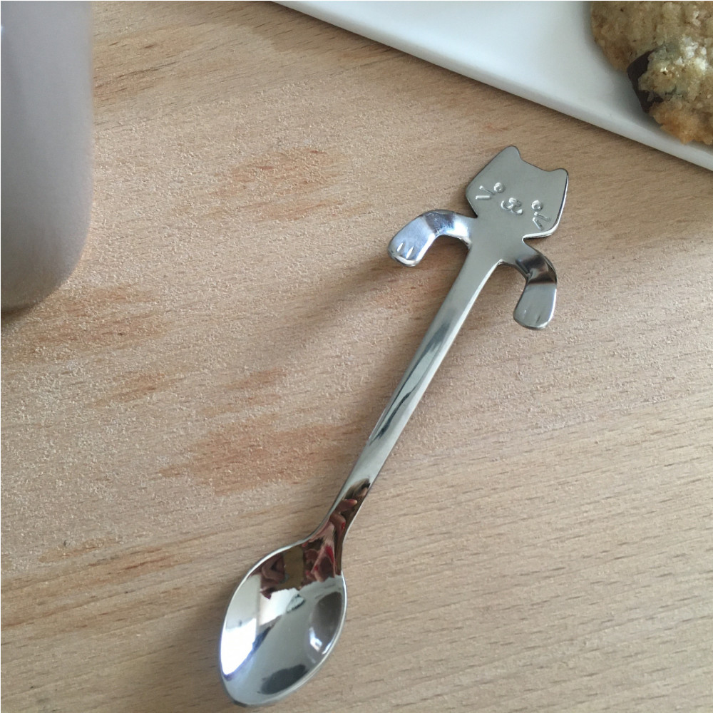 Lot de 2 cuillères chat