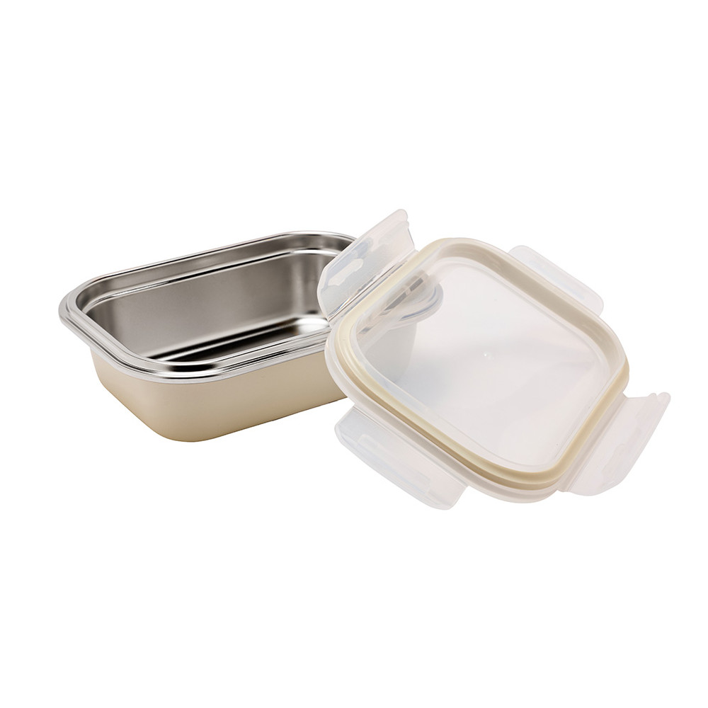 Lot de 2 boîtes inox micro-ondables