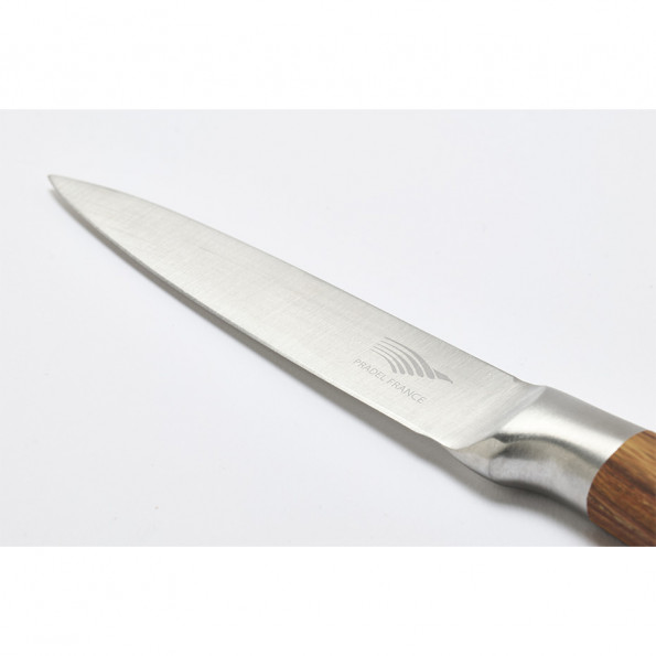 Coffret 3 couteaux tout inox effet bois