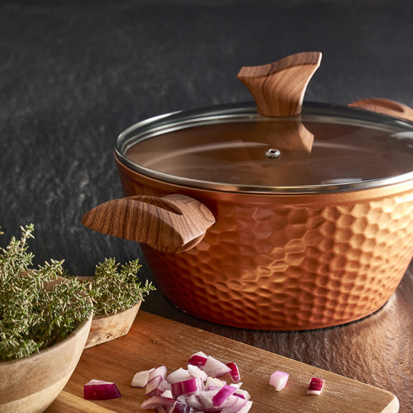 Batterie 7 pièces "Martelé"