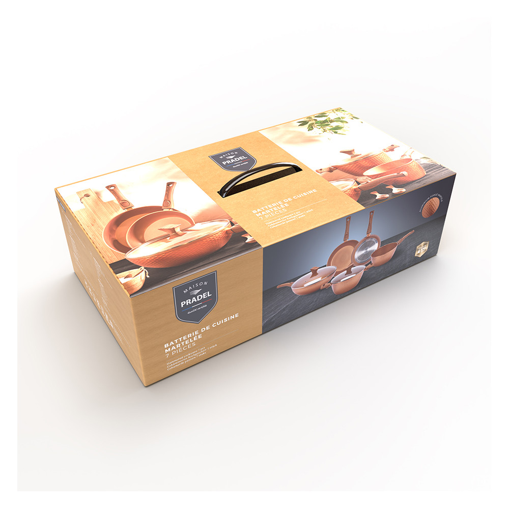 Batterie 7 pièces "Martelé"