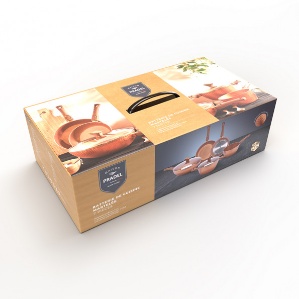 Batterie 7 pièces "Martelé"