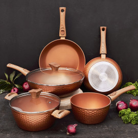 Batterie 7 pièces "Martelé"