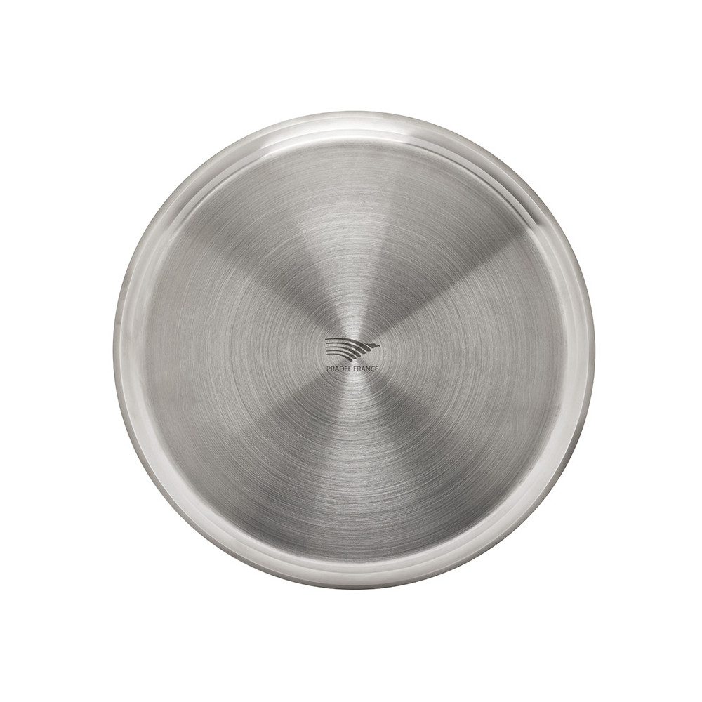 Lot de 3 poêles tout inox + 1 manche amovible