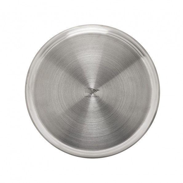 Lot de 3 poêles tout inox + 1 manche amovible