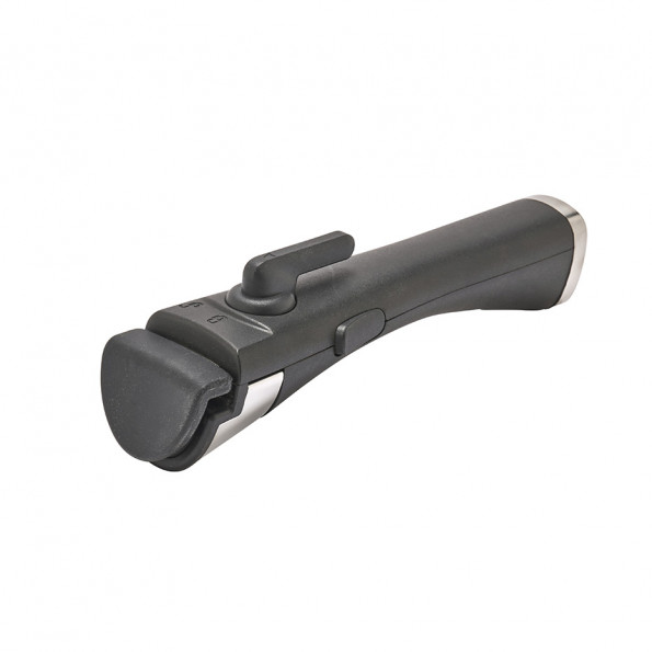 Lot de 3 poêles tout inox + 1 manche amovible