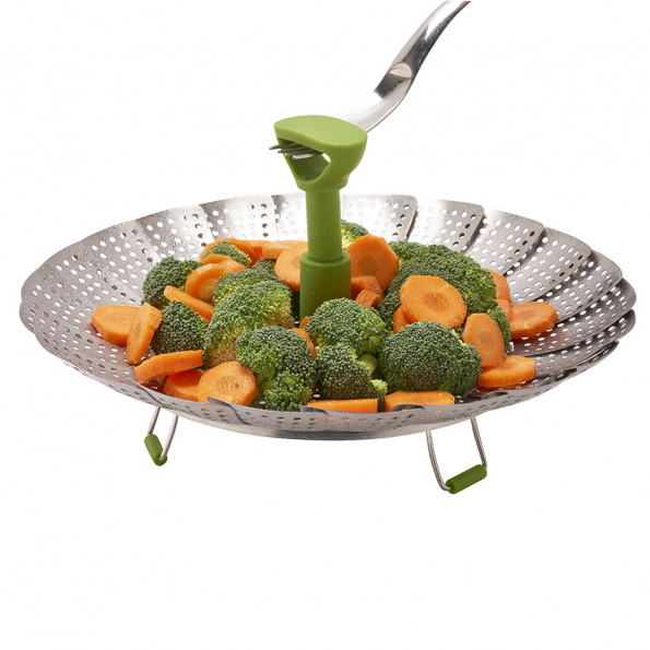 Panier vapeur pliable