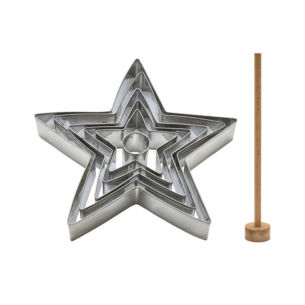 Kit emporte-pièces forme étoiles