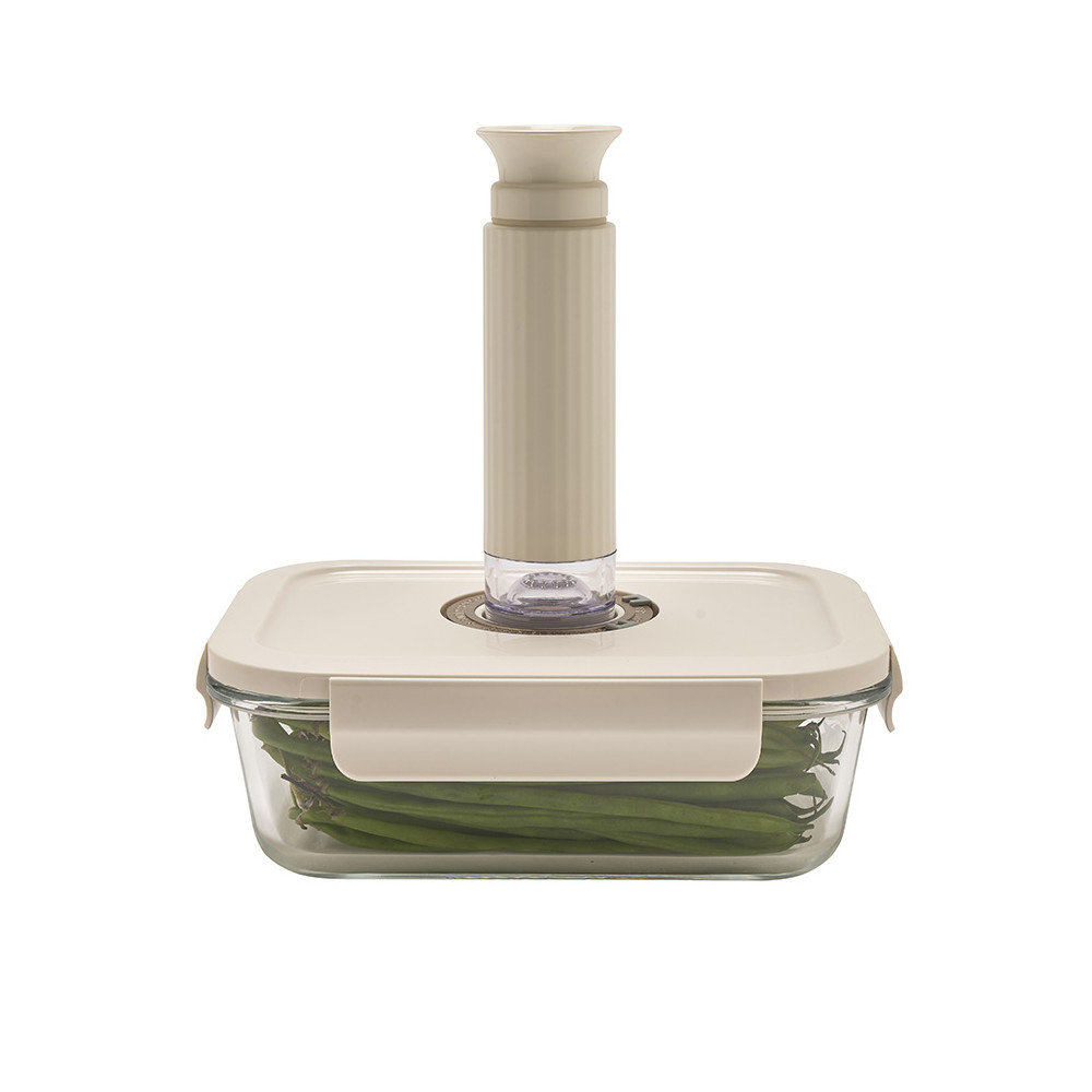 Lot de 2 boîtes de conservation vide d'air avec pompe