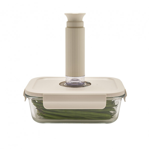 Lot de 2 boîtes de conservation vide d'air avec pompe