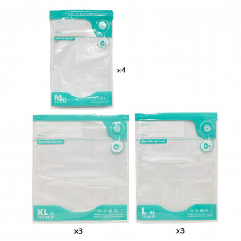 Lot de 10 sachets de conservation avec valve