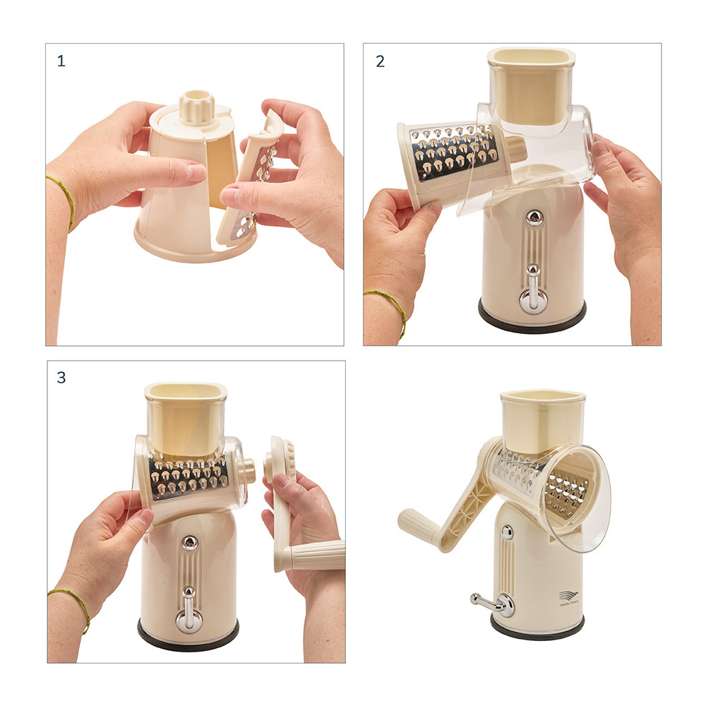 Râpe à manivelle vintage