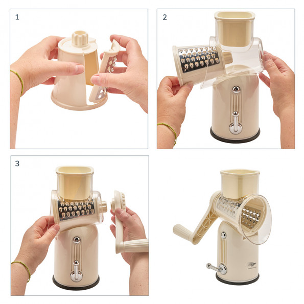 Râpe à manivelle vintage