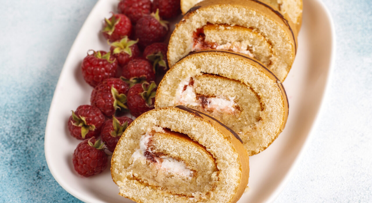 Recette d’un roulé vanille fruits rouges