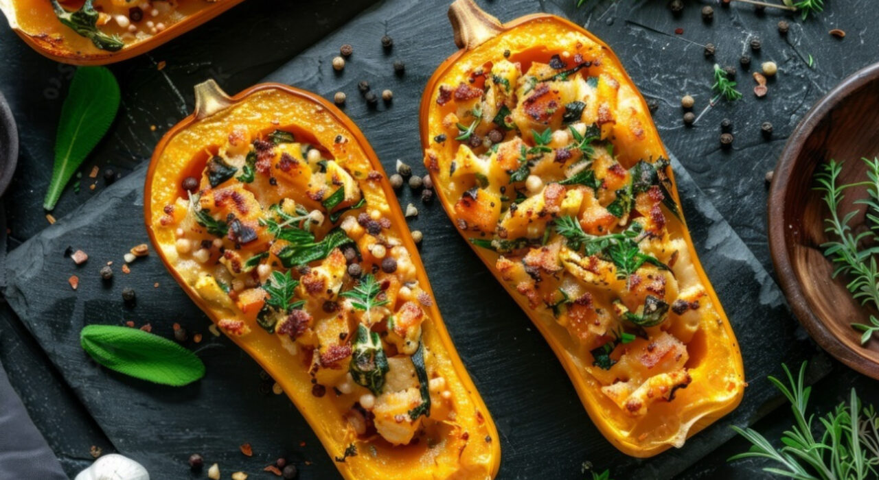 Recette d’un Butternut farci au Airfryer
