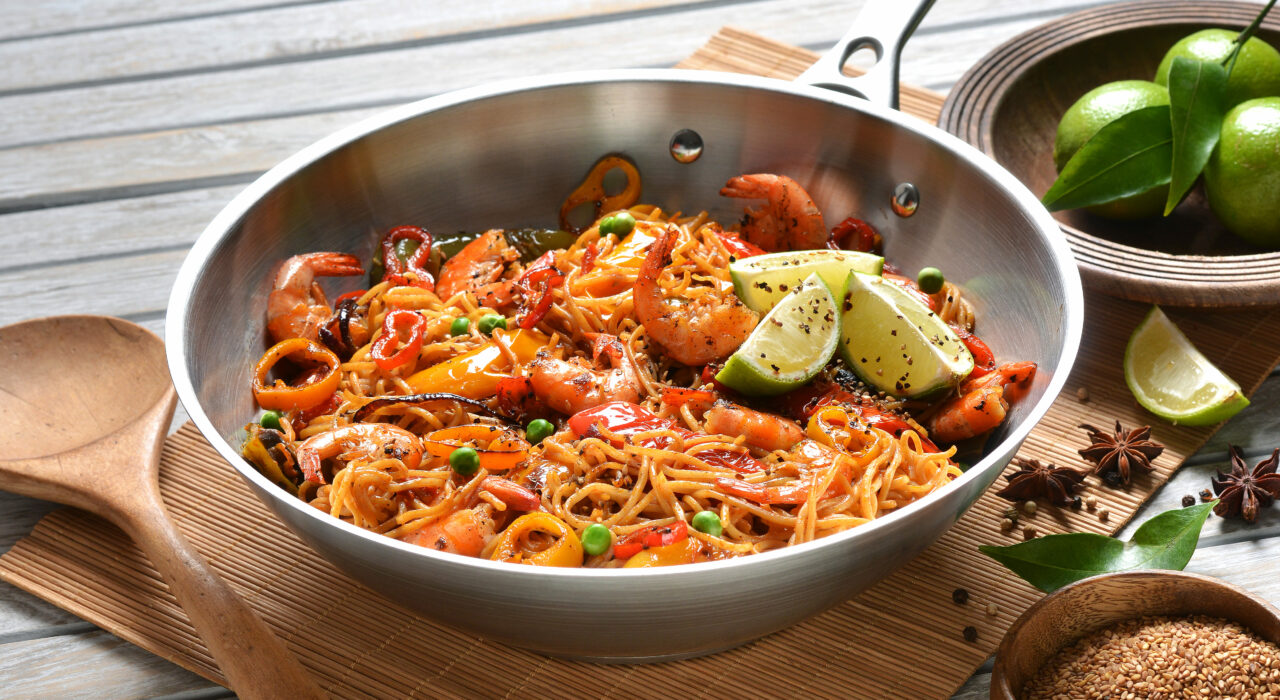 Recette du Wok aux crevettes