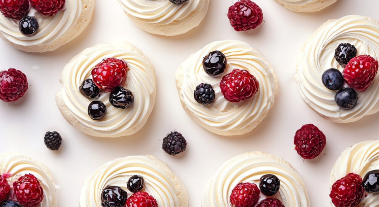 Recette de mini pavlovas aux fruits rouges