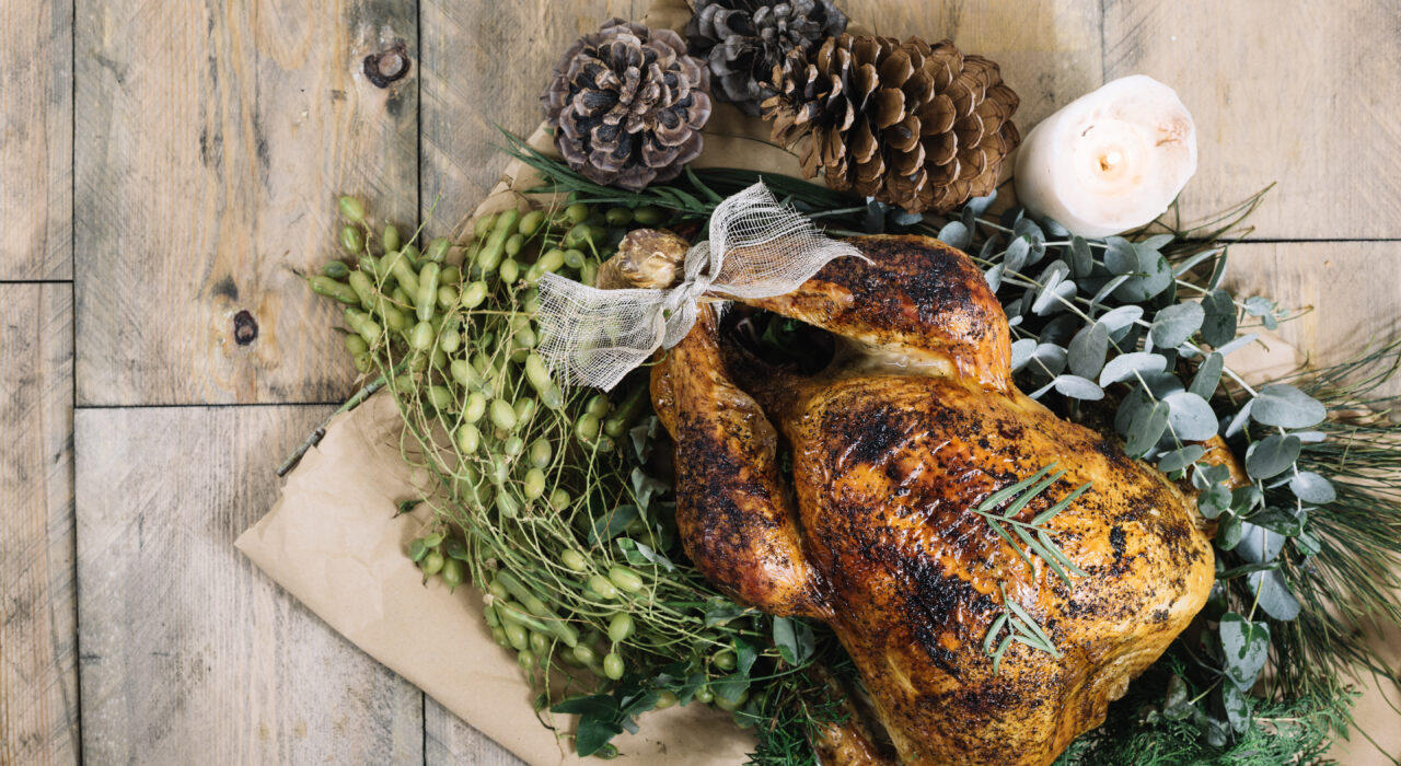 Recette du chapon rôti, pommes de terre et ratatouille